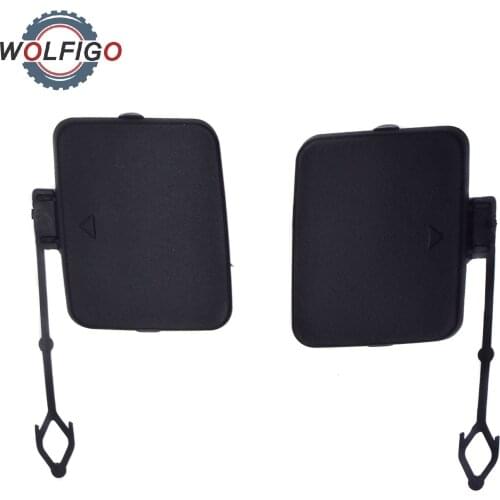 WOLFIGO Rear Left Right Bumper Towing Tow Hook Eye Cover Cap Primed for BMW X5 E70 2006-2011 51127158447 51127158448
