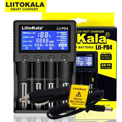 Liitokala Lii-500 Lii-PD4 Lii-S6 Lii-500S 21700 26650 AA AAA for 18350 18500 16340 17500 25500 10440 17350 18650 battery charger