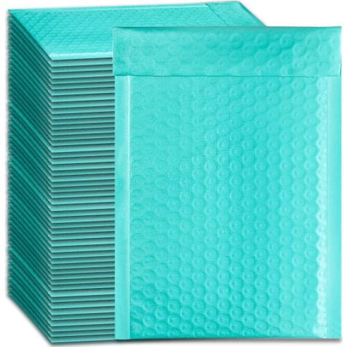 Green 50pcs Mailer Poly Bubble Padded Mailing Envelopes for Mailing Gift Packaging Self Sealing Shipping Bags For Packaging Gift