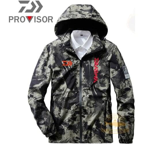 Daiwa Winter Fishing Clothes Waterproof Fishing Jacket Windproof Warm Thick Fishing Shirt Sports Wear Fishing Winter Men