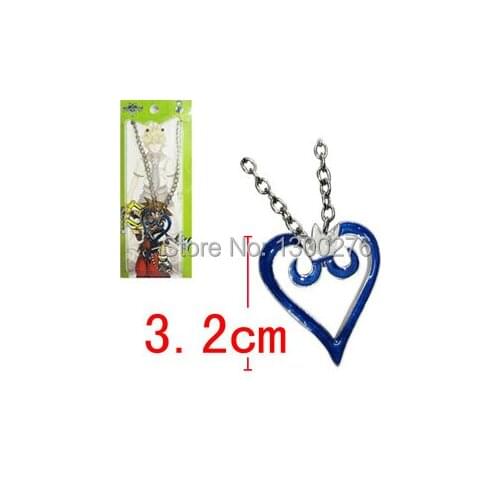 5pcs/lot wholesales HOT Cartoon alloy toy fashion cosplay Kingdom hearts Roxas metal pendant figure necklace
