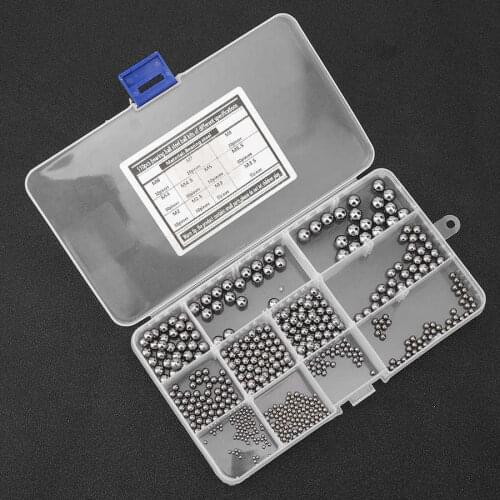 510Pcs M2-M8 Steel Bearing Ball Classification Kit Chromium Hardened Stable Wide Use Ball Bearing