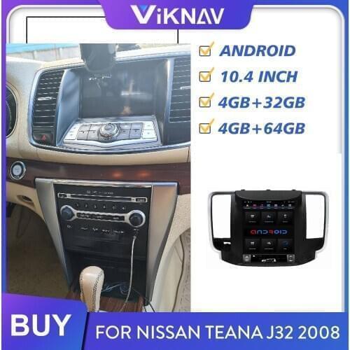 Android 2 din car radio for nissan teana j32 2008 screen auto audio stereo receiver multimedia player GPS navigation
