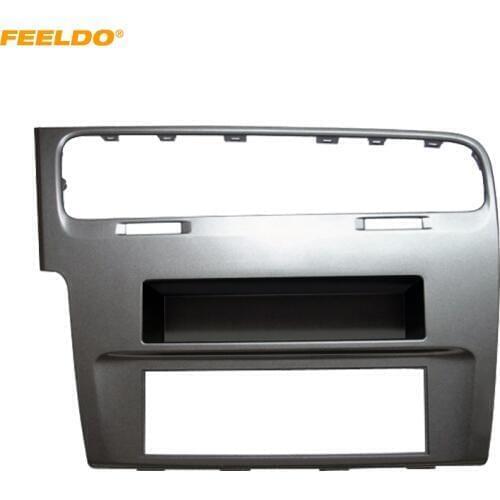 FEELDO Car 1DIN Audio Radio Fascia Frame Adapter For VOLKSWAGEN Golf 7 2012+ Stereo Plate Panel Frame Dash Installation Mount