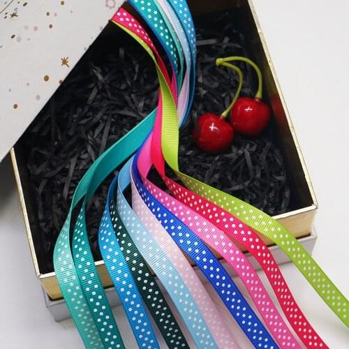 Free shipping 50 yard 9 mm 3/8 " solid glitter printed grosgrain ribbon