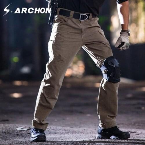 M3 Cotton Waterproof Army Cargo Pants Men Casual Large Pocket Breathable Military Pants Elastic Waist Tactical Trousers