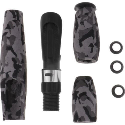 Camoulage EVA Baitcasting Fishing Rod Handle with Reel Seat Fishing Rods Tools for Rod Building