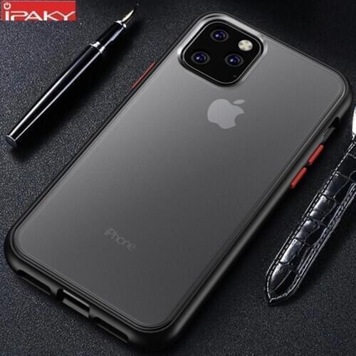 For iPhone 11 Case Magic Shadow IPAKY 11 Pro Case Colored Buttons Soft Bumper PC Hybrid Shockproof for iPhone 11 Pro Max Case