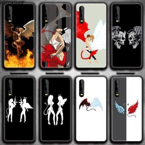 Devil Angels Phone Case for Huawei P20 P30 P40 lite E Pro Mate 30 20 Pro P Smart 2020 P10