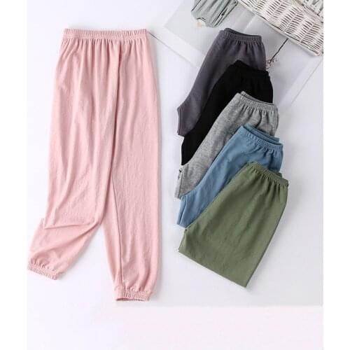 DE PEACH New Childrens Sun Protection Pants Baby Girls Boys Outdoor Mosquito Pants Kids Clothes Home Air-conditioning Trousers