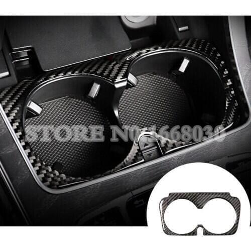 Carbon Fiber Water Cup Holder Cover Trim 1pcs For Benz E Class W213 S213 2017-2020 Car accesories interior Car decoration