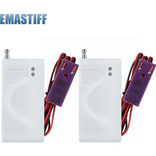 EMastiff Wireless Water Intrusion Leakage Sensor Detector 433MHz PT2262 4.7M 2pcs
