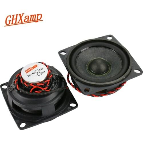 GHXAMP 2 inch Mid Tweeter Speaker 6ohm 10W Neodymium DIY Bullets Midrange Treble Loudspeaker Rubber Edge 2PCS