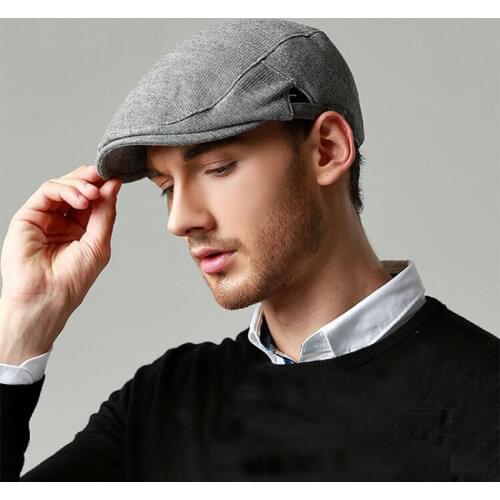 Classic Mens Hat Berets Cap Driving Sun Flat Cap Fashion Cotton Berets Caps for Men Casual Peaked Hat Visors Casquette Hat
