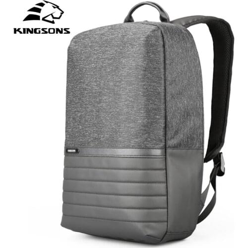 Kingsons Japan Style Men USB Charge Backpack Teenager Large Capacity Computer Bag for 15.6 inch Laptop Book Bag for Boy and Girl