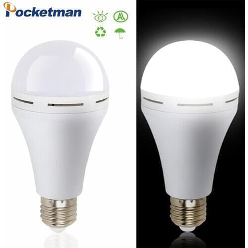Powerful LED Emergency Light Bulb E27 9W 12W 15W 18W LED Lamp Rechargeable Battery Lighting Lamps for Outdoor Lamp for home