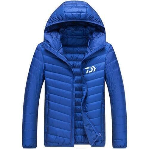 New Men DAIWA Fishing Vest Outdoor Warm White Duck Down Fishing Jacket Waterproof Hiking Fishing Shirts DAWA Clothes