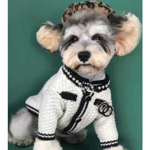 Dog clothes dog sweater chihuahua dog christmas clothes pet clothes dogs clothes pets dog clothes for small dogs black white