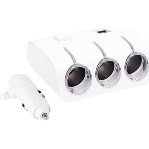 POWERMASTER PM-18952 12V/24V DUAL USBLİ PCS SET AUTO CIGARETTE LIGHTER MULTIPLEXER