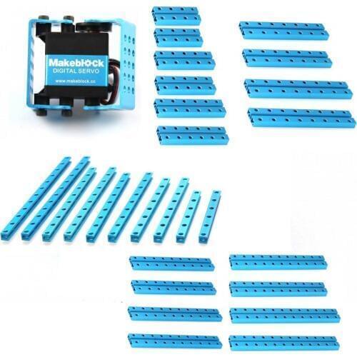 Makeblock Beam 0824 0808 Robot Pack-Blue, Robot Servo Pack, Linear Motion Guide Rail (Single Pack) 86020