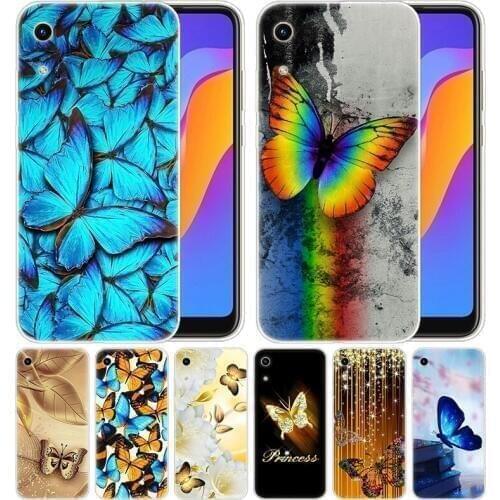 Luxury Silicone Case Luxury butterfly and flower for Huawei Honor 9X 8A 7A 20 Pro 7X 8X 7S 8S 8 9 10 Lite View 20 20i 10i Play