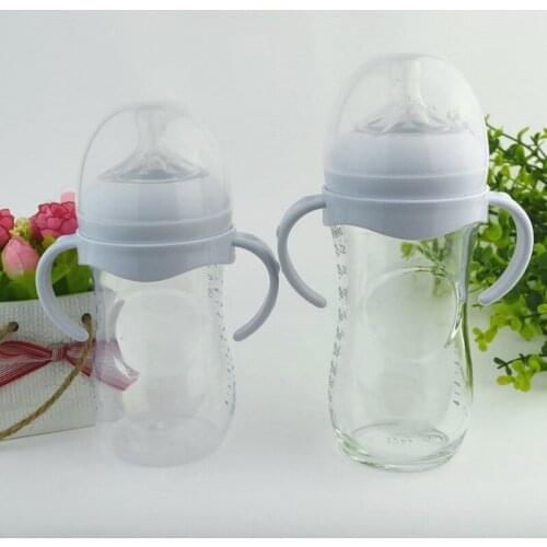 Bottle Grip Handle for Avent Natural Wide Mouth PP Glass Feeding Baby Bottle Q9QB