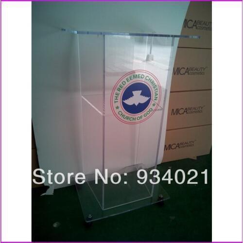 Contemporary Acrylic Church Podiums conference lectern podium