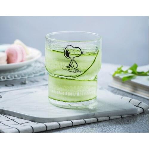 Puppy glass drink fruit juice coffee milk cup