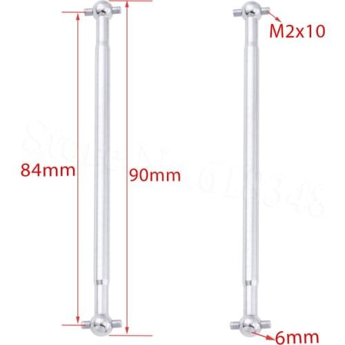 2pcs Drive Shaft 90mm Axle Dogbone Front Rear For HPI BULLET3.0 ST / MT / WR8 Trophy 3.5 Buggy & Trophy Flux