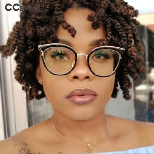 45376 Metal Cat Eye Glasses Frames Women Designer Optical EyeGlasses Fashion Eyewear Computer Glasses