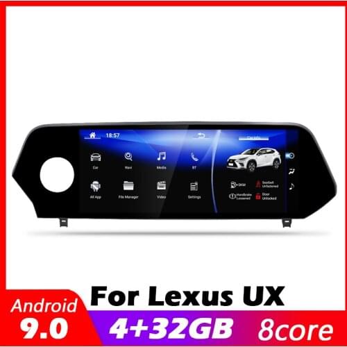 Android 9.0 8 core 4+32G For Lexus UX 2019 2020 Car multimedia Player Navigation GPS radio WiFi BT