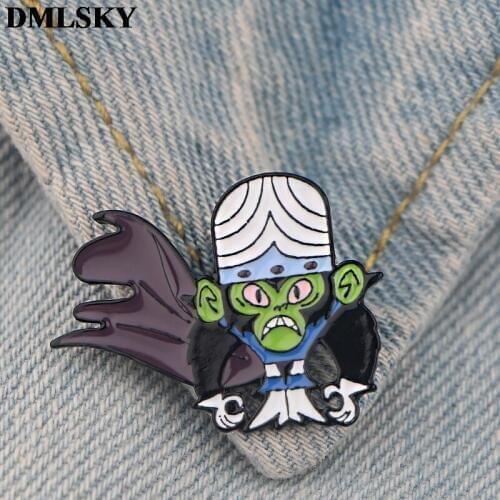 DMLSKY Funny Monkey Metal Pins Enamel Brooches for Women Men Lapel Pin Backpack Badge Denim Pin Brooch M4305