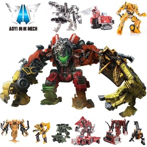 AOYI DD01 DD02 Devastator Transformation Action Figure Toy Devastator Overload Rampage Hightower Skipjump Movie Model Car Robot