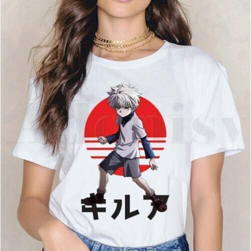 Hunter X Hunter Killua Zoldyck Devil Eye Manga Short Sleeve Female Tops Tees Harajuku Vogue VintageT Shirts Womens T-shirt