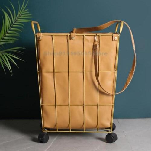 Dirty Clothes Basket Storage Basket Clothing Storage Basket Light Luxury Waterproof Toy Storage Bucket Bathroom Laundry Basket