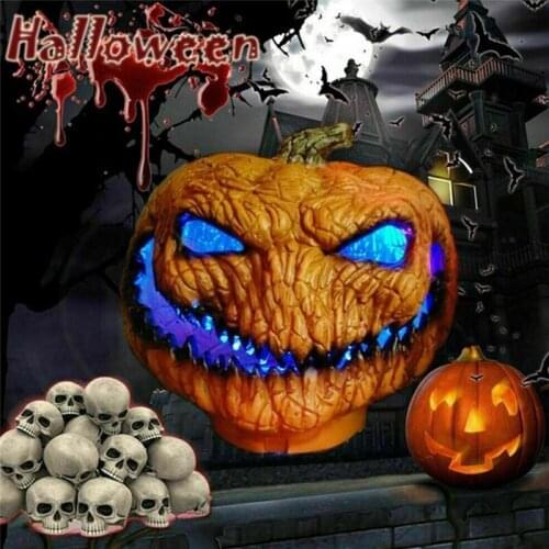 Horrible Evil pumpkin Light Battery Powered Lamp Halloween Party Holiday Decor Halloween light Luminous pumpkin Holiday Lighting