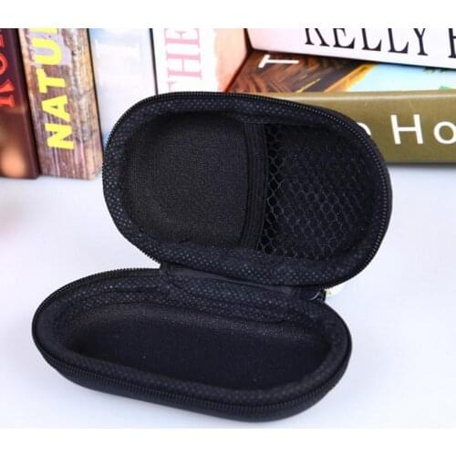 HOT! Quality Protective Headphone Cable Box Oval Headphone Storage Box Cover Earphone Container Multi-function Home Accessories