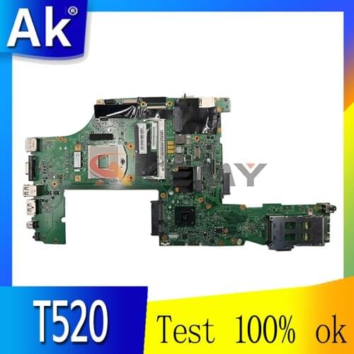 Laptop motherboard For LENOVO Thinkpad T520 Mainboard 04W2020 H0220-3 48.4KE34.011 HM67
