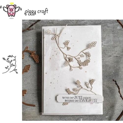Piggy Craft metal cutting dies cut die mold Fruit flower branch Scrapbook paper craft knife mould blade punch stencils dies