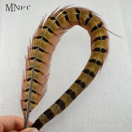 MNFT 20Pcs/Lot 40-45cm (including stem) Natural Pheasant Feathers Nymphs Fly Fishing Tying Material