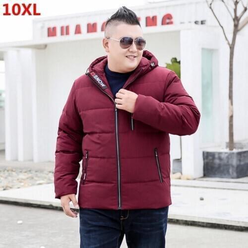 Down jacket mens short middle-aged down jacket big man fashion extra large plus size tide section to keep warm oversized 7XL