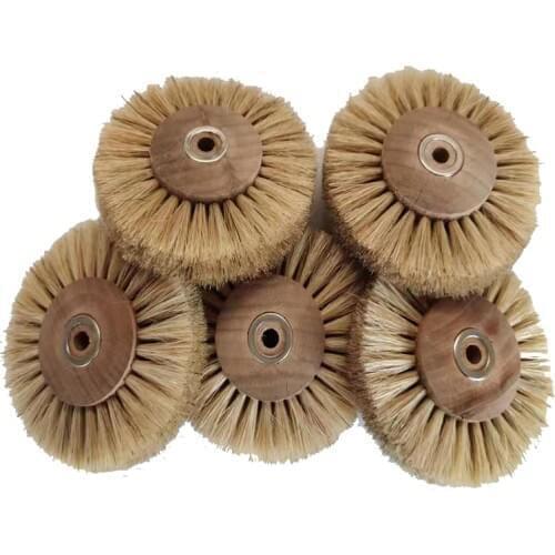 5 Pcs Dental Lab Laboratory Polishing Brush Wheel Materials 80mm White Bristle Hard Rotary Tools Dentistry Odontologia Latch