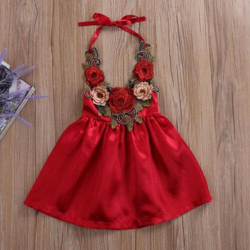 Pudcoco Baby Girl Dress 2018 Cute Toddler Kids Baby Girls Party Flower Sundress Formal 3d Dresses Clothes 0-5Y