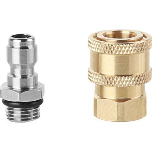 M14*1.5 Pure Copper High Pressure Water Gun Connector 1/4 Quick Connector High Pressure Sprinkler Car washing Accessories