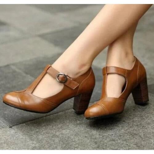 Women Shoes Sandals Summer High Heel Shoes Buckle PU Leather Gladiator Luxury Shoes Women Designers Zapatos De Mujer