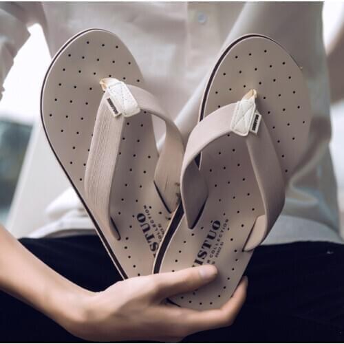 Quality flip flop male flops beach men slippers summer mens sport designers for the shower lightweight breathable 39 sandals new