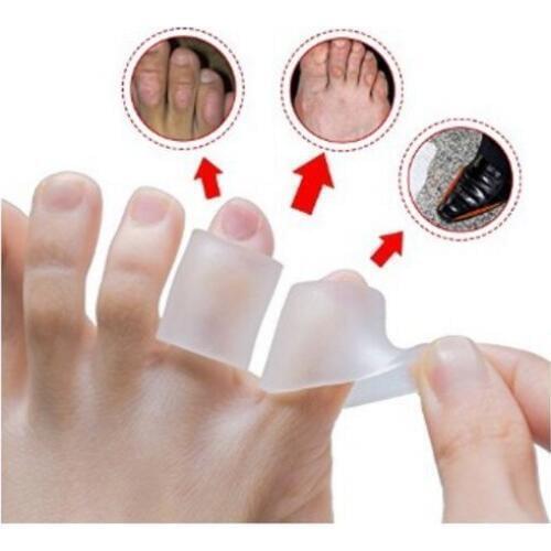 1000 Pairs/lot Silicone Toe Sleeve little toe tube corns blisters Corrector pinkie protector gel bunion toe finger protection