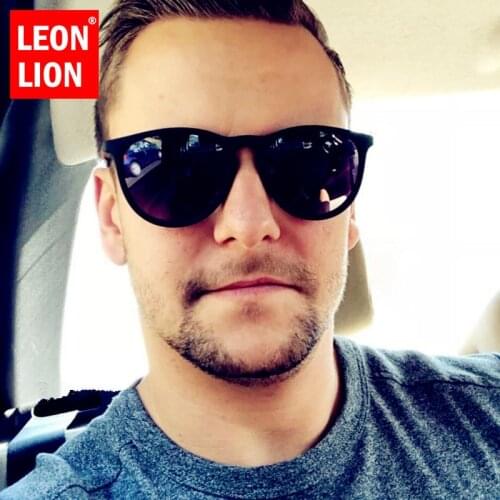 LeonLion 2021 Round Sunglasses Men Brand Designer Eyewear Men/Women Vintage Glasses Men Oval Oculos De Sol Masculino UV400