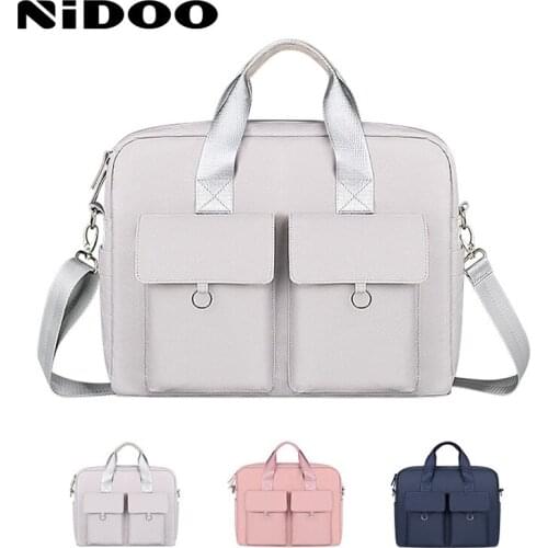 NIDOO Laptop Bag 13.3 14 15.6 Inch Waterproof Notebook Sleeve For Macbook Case M1 Air Pro 13 Shoulder Handbag Briefcase Women