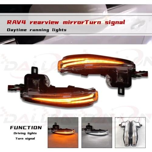 Side Mirror LED Dynamic Turn Signal Light Sequential For Toyota Alphard Vellfire AH30 Tacoma 16-20 RAV4 2019 -20 Highlander 2020